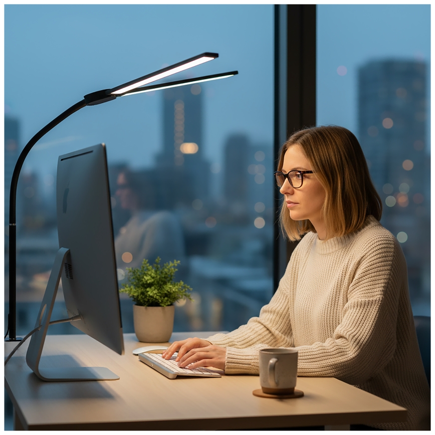 BRILAGI - LED regulējama galda lampa USB VARIO LED/14W/5V 3000-6000K melna