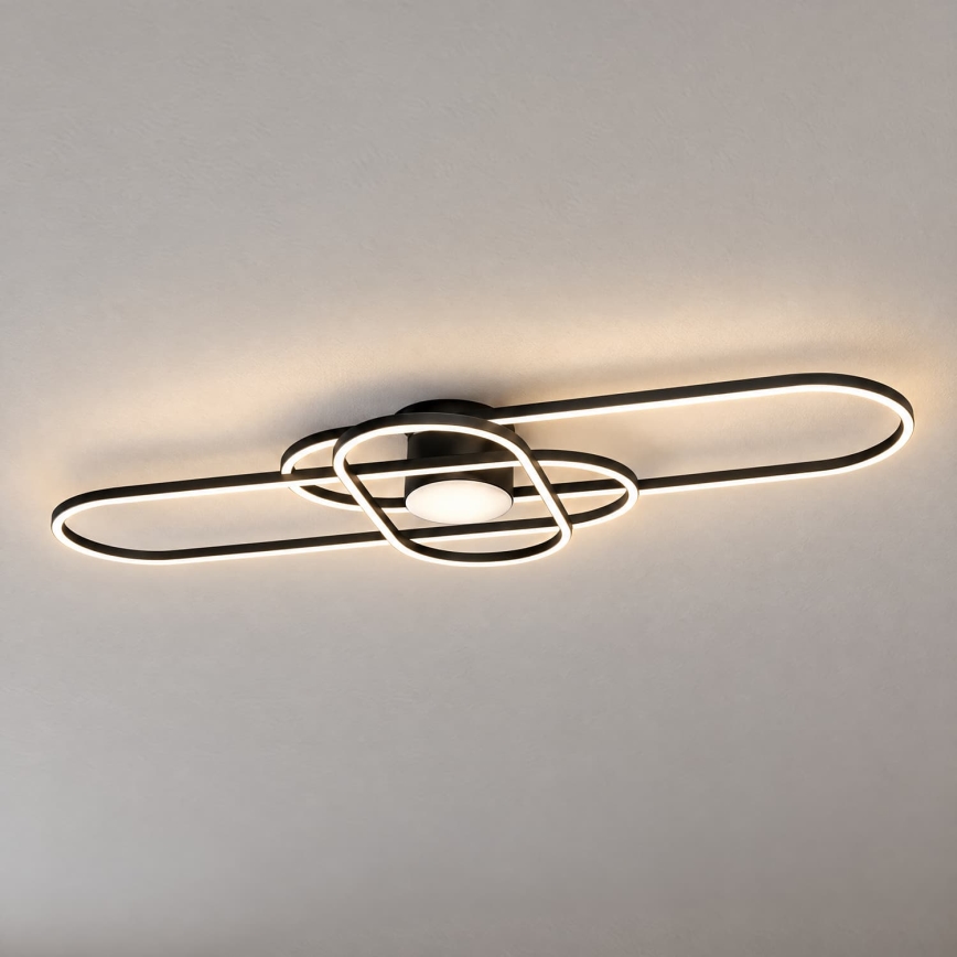 BRILAGI - LED dimējams griestu gaismeklis APOLLO LED/58W/230V 3000-6500K 43,2x101,2 cm melns + tālvadība