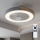 Brilagi - LED regulējama griestu lampa ar ventilatoru LED/38W/230V 3000-6500K 3000-6500K diam. 50 cm pelēka/ozols + ar tālvadības pulti
