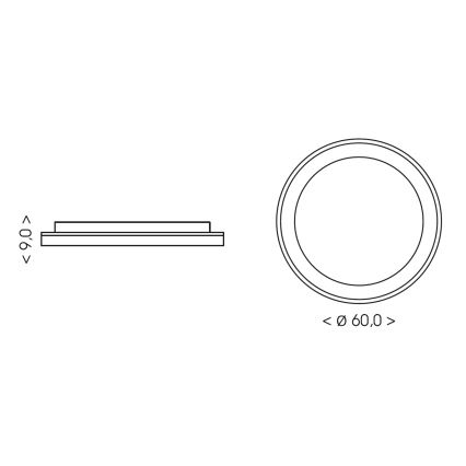BRILAGI - LED aptumšojams griestu gaismeklis FALCON II LED/99W/230V 3000-6500K Ø 60 cm balts/bēšs + ar tālvadības pulti