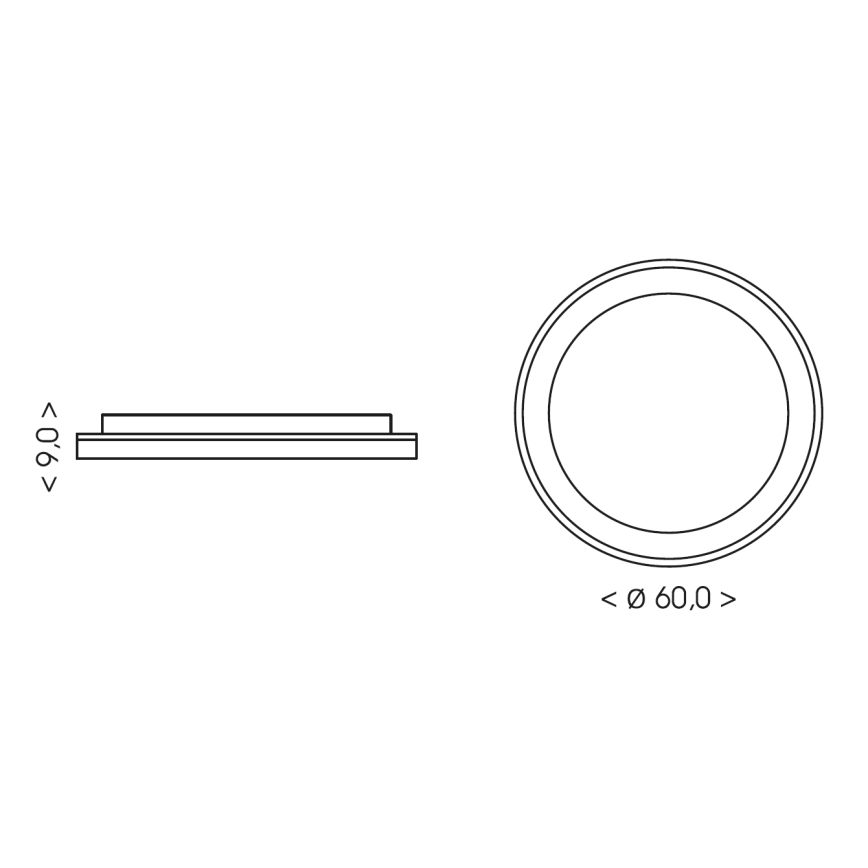BRILAGI - LED aptumšojams griestu gaismeklis FALCON II LED/99W/230V 3000-6500K Ø 60 cm balts/bēšs + ar tālvadības pulti