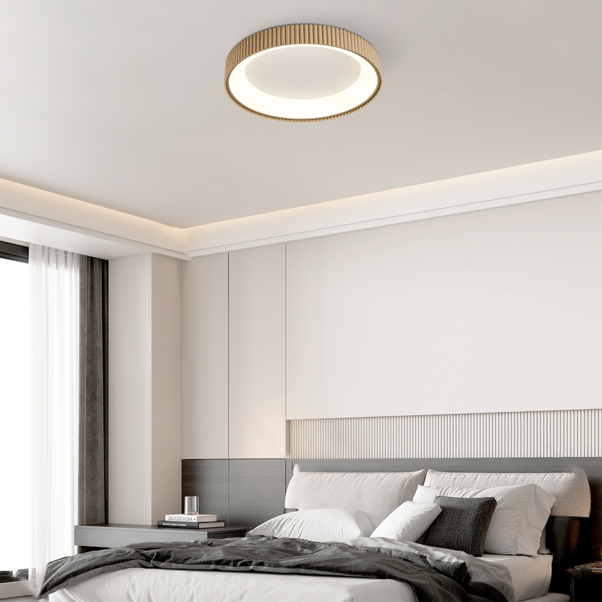 BRILAGI - LED regulējama griestu lampa FALCON MODERN LED/54W/230V 3000-6500K 60 cm bēša + ar tālvadības pulti