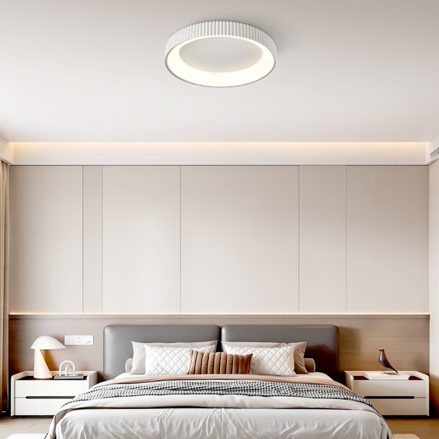 BRILAGI - LED griestu gaismeklis ar regulējamu spilgtumu FALCON MODERN LED/54W/230V 3000-6000K Ø 60 cm balts + ar tālvadības pulti