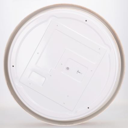 Brilagi - LED dimējama griestu lampa FLOCO LED/48W/230V 3000-6500K Ø 40 cm koka dekors/melna + tālvadības pults