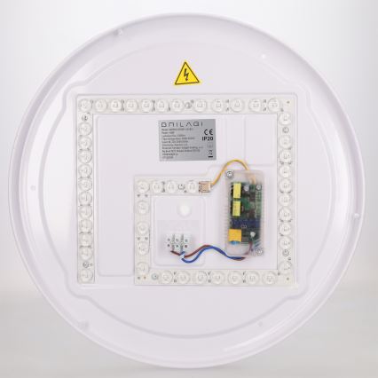 Brilagi - LED dimējama griestu lampa FLOCO LED/48W/230V 3000-6500K Ø 40 cm koka dekors/melna + tālvadības pults