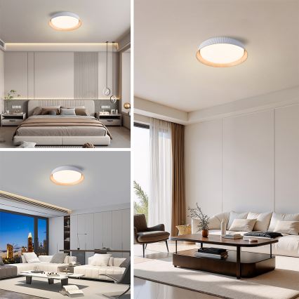 Brilagi - LED aptumšojams griestu gaismeklis ORINO LED/54W/230V 3000-6000K balts Ø 43 cm + tālvadības pults