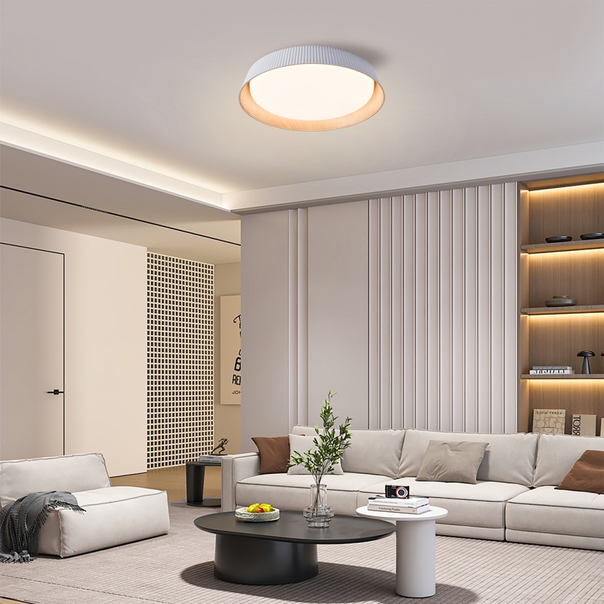 Brilagi - LED aptumšojams griestu gaismeklis ORINO LED/54W/230V 3000-6000K balts Ø 43 cm + tālvadības pults