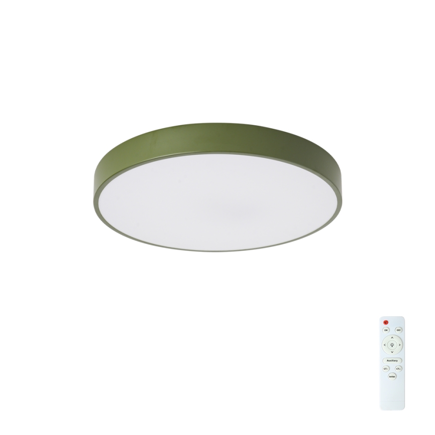 Brilagi - dimmējama LED griestu lampa POOL LED/48W/230V 3000-6000K Ø 40 cm zaļa + ar tālvadības pulti