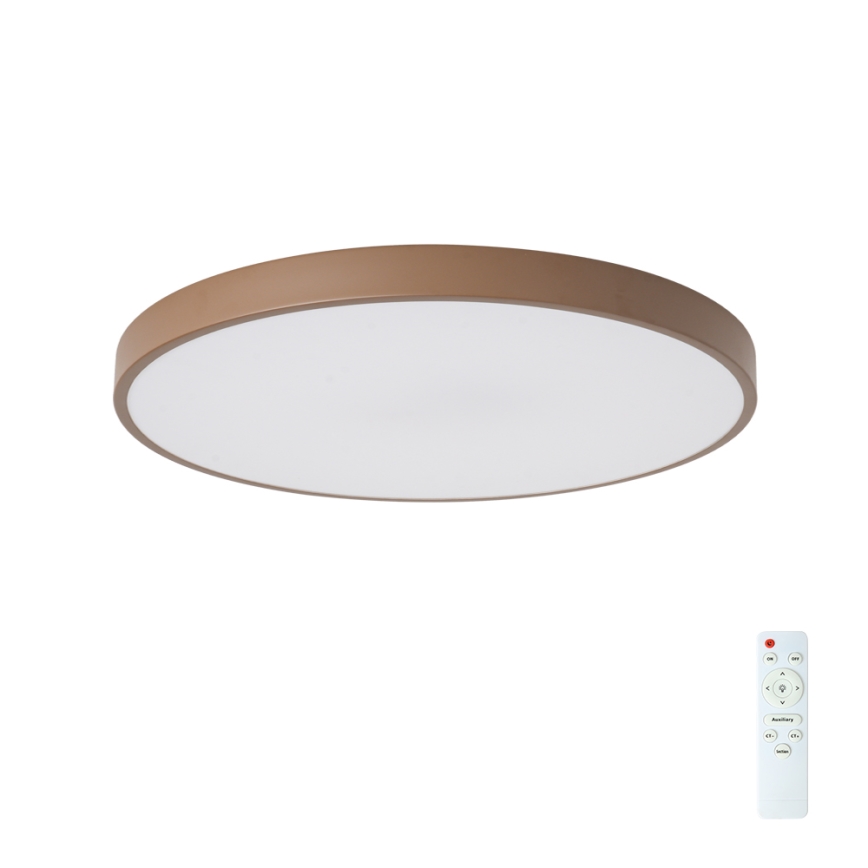 Brilagi - LED griestu lampa ar regulējamu spilgtumu POOL LED/60W/230V, 3000–6000 K, Ø 60 cm, brūna + tālvadības pults