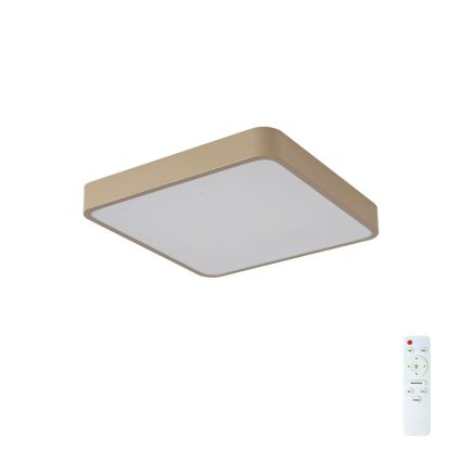 BRILAGI - LED dimmējama griestu lampa POOL SQUARE LED/48W/230V 3000-6000K 50x50 cm bēša + tālvadības pults