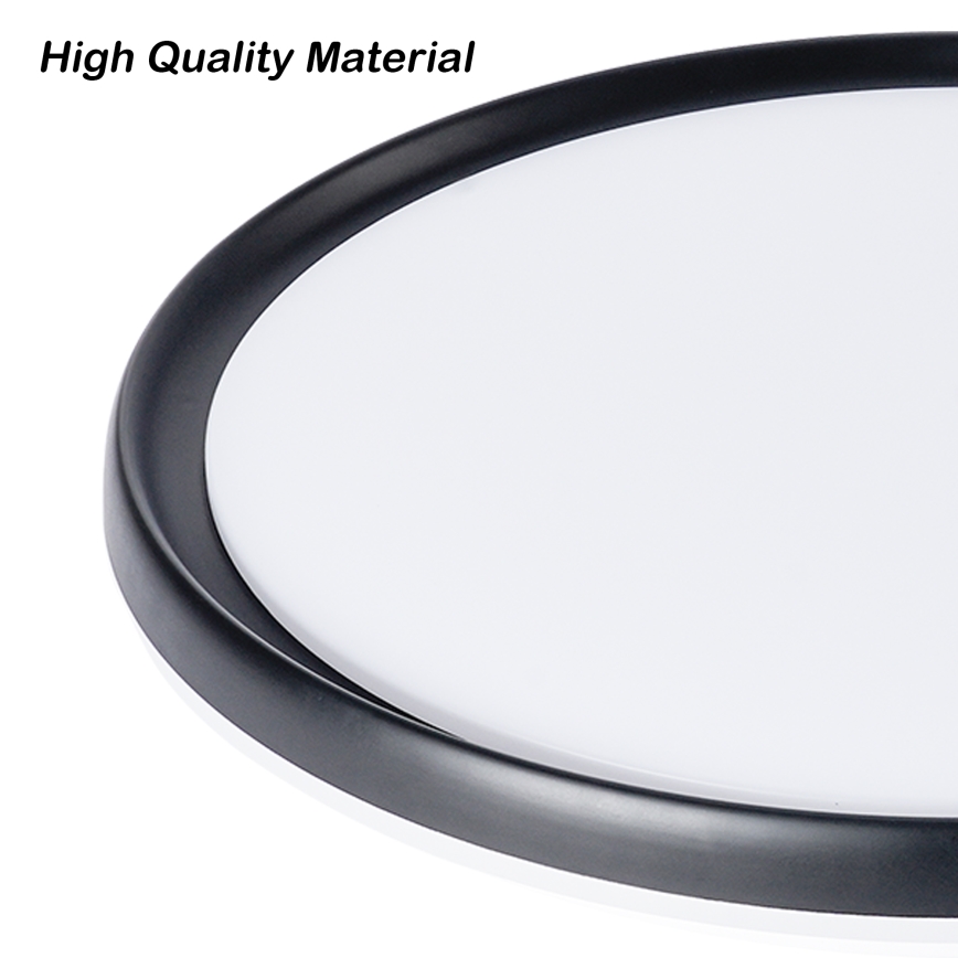 Brilagi - RIVO LED griestu gaismeklis ar regulējamu spilgtumu LED/72W/230V 3000-6000K melns Ø 50 cm + tālvadības pults
