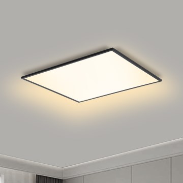 Brilagi - LED regulējama griestu lampa SLIMFRAME LED/36W/230V 45x45 cm 3000-6000K melna + tālvadība