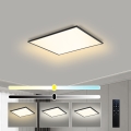 Brilagi - LED regulējama griestu lampa SLIMFRAME LED/36W/230V 45x45 cm 3000-6000K melna + tālvadības pults