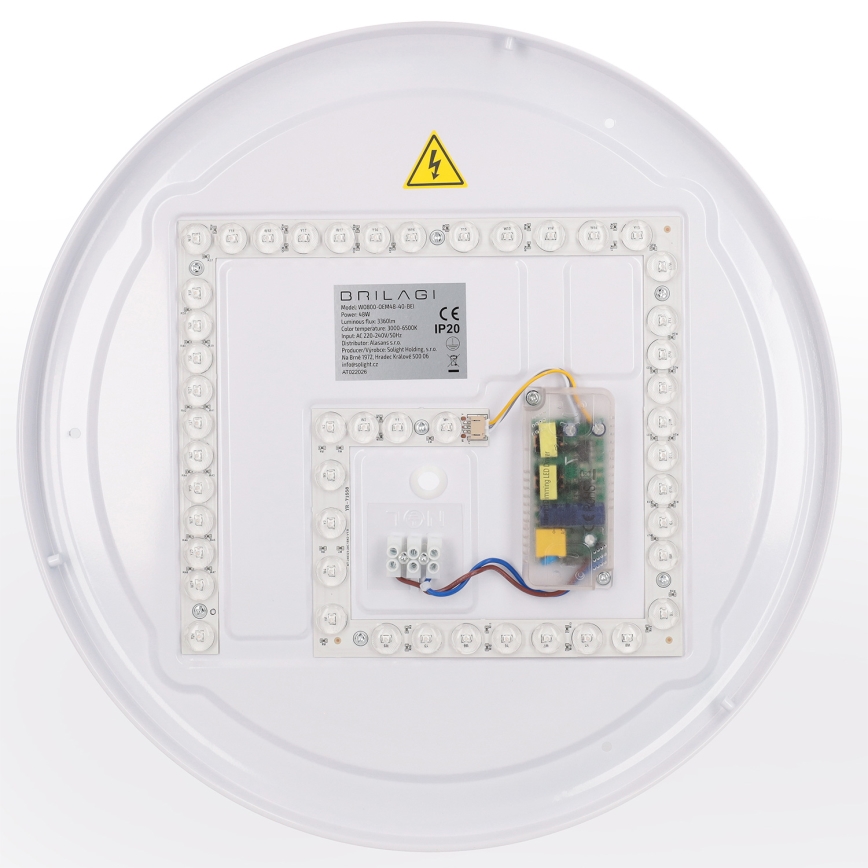 Brilagi - LED regulējams griestu gaismeklis WALDO LED/48W/230V 3000-6500K Ø 40 cm bēša/zelta + ar tālvadības pulti