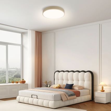 Brilagi - LED regulējama griestu lampas POOL LED/36W/230V 3000-6000K ø 30 cm bēša + tālvadības pults