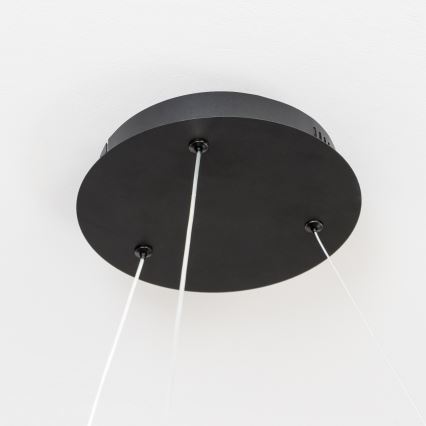 Brilagi - LED aptumšojama lustra uz troses FALCON II LED/99W/230V 3000-6500K Ø 60 cm melna + tālvadības pults