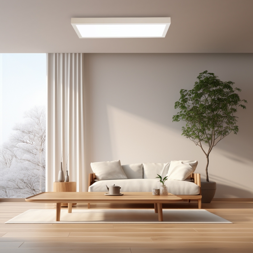 Brilagi - LED Regulējama griestu lampa FRAME SMART LED/30W/230V 30x60 cm 3000-6000K IP44 baltā + tālvadības pults