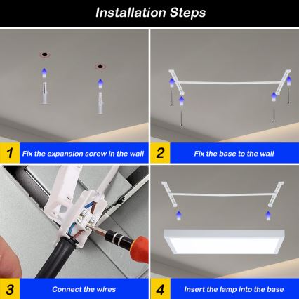 Brilagi - LED Regulējama griestu lampa FRAME SMART LED/30W/230V 30x60 cm 3000-6000K IP44 baltā + tālvadības pults
