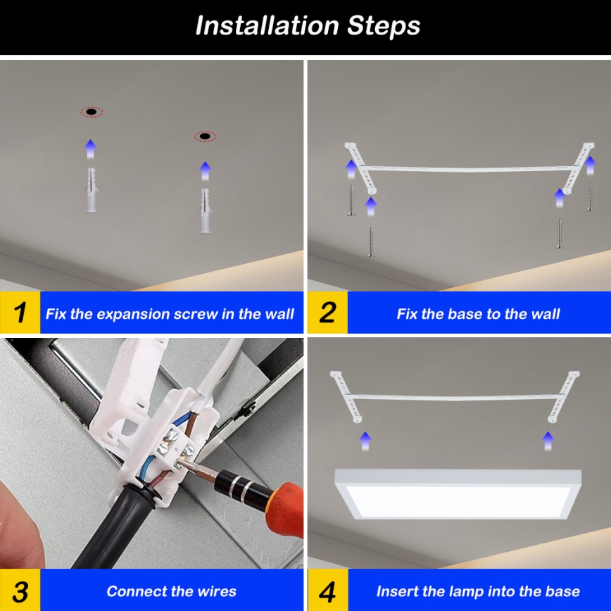 Brilagi - LED Regulējama griestu lampa FRAME SMART LED/30W/230V 30x60 cm 3000-6000K IP44 baltā + tālvadības pults