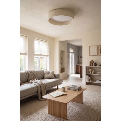BRILAGI - LED dimējams griestu gaismeklis VELVET SMART VARI LED/24W/230V 3000-6500K Ø 45 cm krēmkrāsains + tālvadības pults