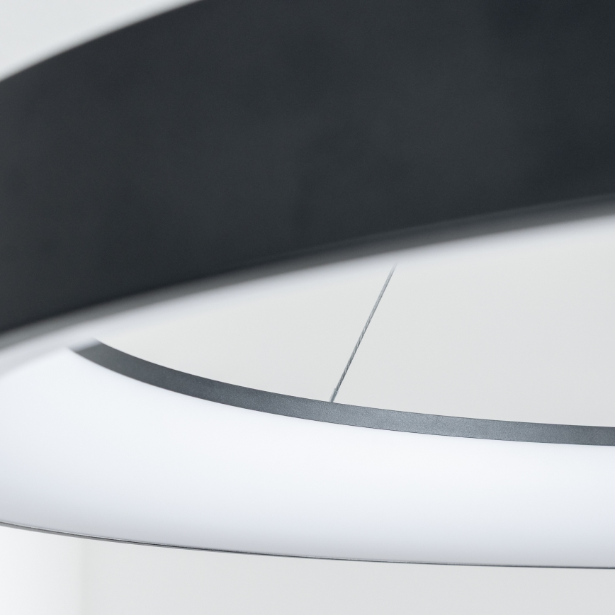 Brilagi - LED regulējams piekaramais lustrs uz stieples FALCON II LED/108W/230V 3000-6500K Ø 80 cm melns + ar tālvadības pulti