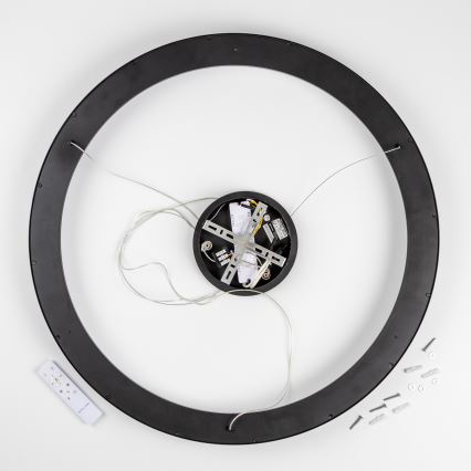 Brilagi - LED regulējams piekaramais lustrs uz stieples FALCON II LED/108W/230V 3000-6500K Ø 80 cm melns + ar tālvadības pulti