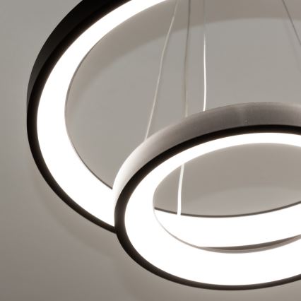 Brilagi - LED dimmējams pakaramais gaismeklis uz kabeļa FALCON SLIM LED/68W/230V 3000–6500K Ø 50 cm melns + tālvadība