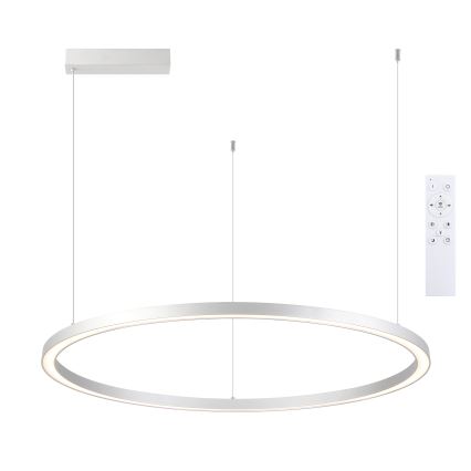 Brilagi - regulējama LED lustra uz troses PORTOFINO LED/60W/230V 3000-6000K Ø 80 cm sudraba + ar tālvadības pulti