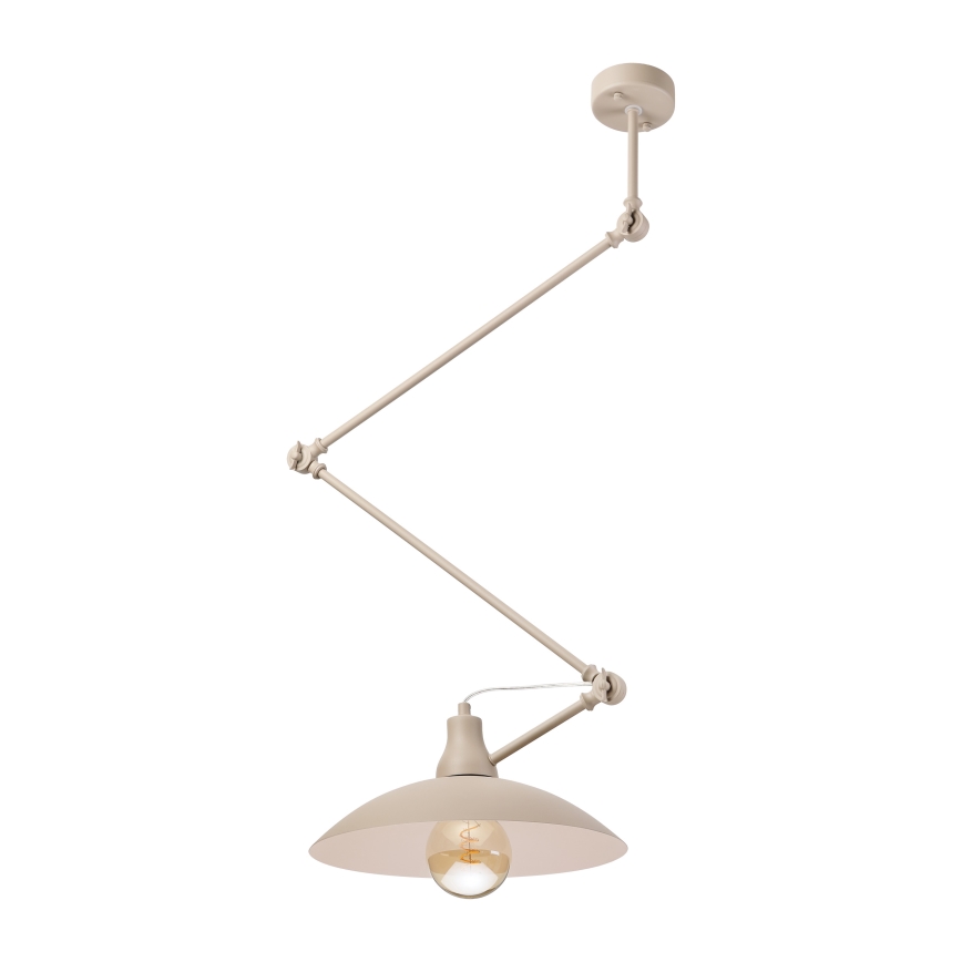 BRILAGI - LED regulējama lustra uz stieņa IRONBEAM 1xE27/60W/230V bēša