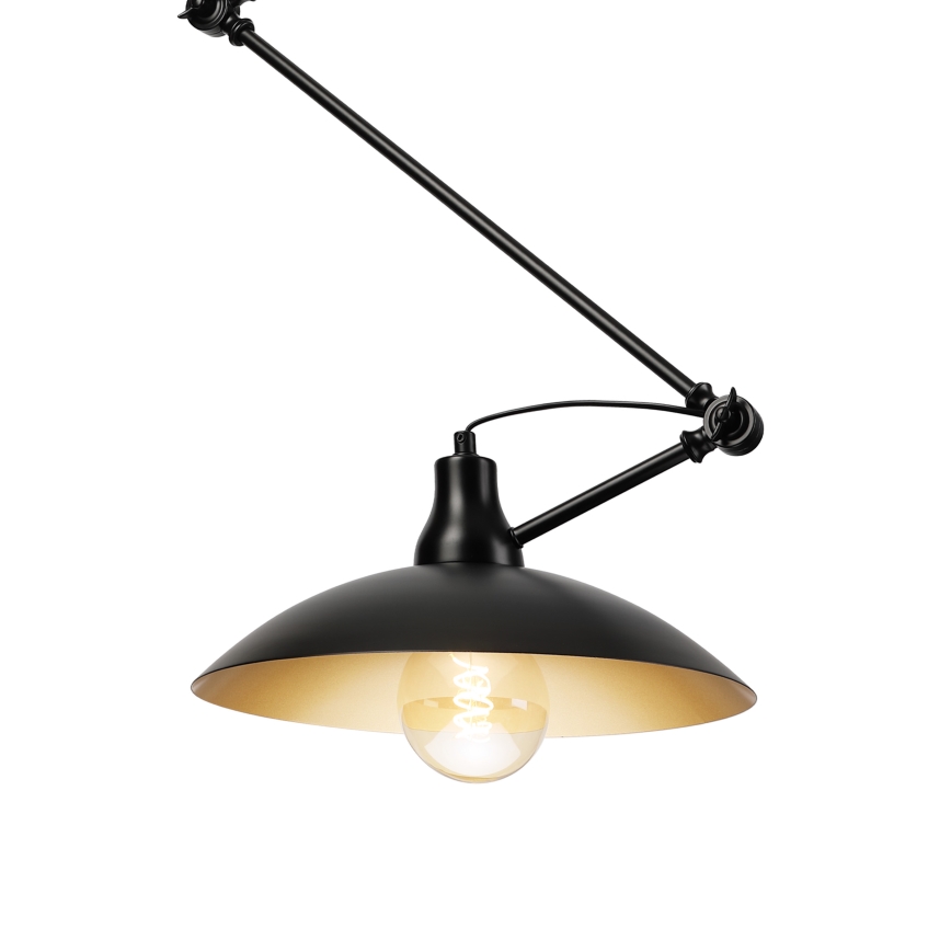 BRILAGI - LED regulējama lustra uz stieņa IRONBEAM 1xE27/60W/230V melna