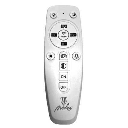 Brilagi - LED regulējama kulona lampa uz troses CIRCLE LED/55W/230V 3000-6500K Ø 80 cm sudraba + tālvadības pults