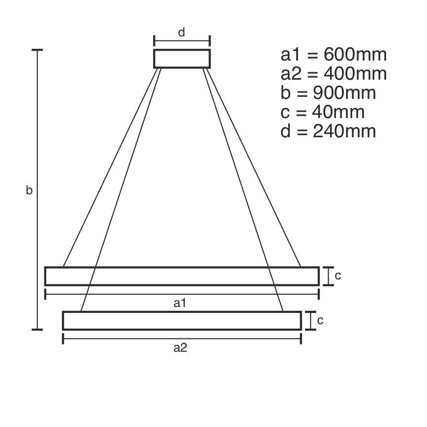 Brilagi - LED regulējama piekaramā lustra uz troses CIRCLE LED/70W/230V 3000-6500K Ø 60 cm zelta + tālvadības pults