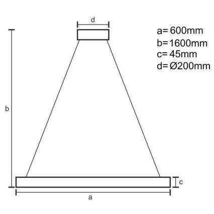 Brilagi - LED dimmējama lustra uz troses CIRCLE LED/85W/230V 3000-6500K diam. 60 cm melna/zelta + tālvadības pults
