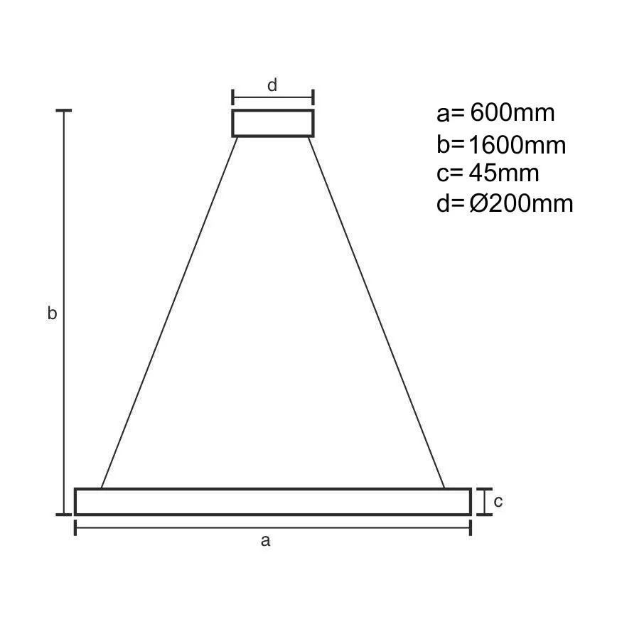 Brilagi - LED dimmējama lustra uz troses CIRCLE LED/85W/230V 3000-6500K diam. 60 cm melna/zelta + tālvadības pults
