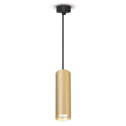 Brilagi - LED RGBW dimmējama lustra uz troses SELE 1xGU10/4,8W/230V 3000K melna/zelta + tālvadības pults
