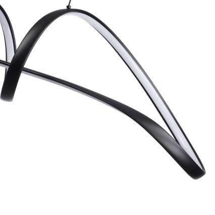 Brilagi - LED regulējama lustra uz kabeļa TWISTER LED/60W/230V 3000-6000K melna + tālvadība