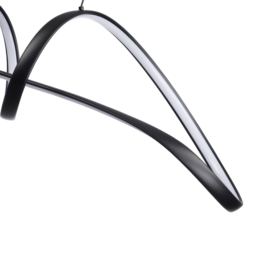 Brilagi - LED regulējama lustra uz kabeļa TWISTER LED/60W/230V 3000-6000K melna + tālvadība