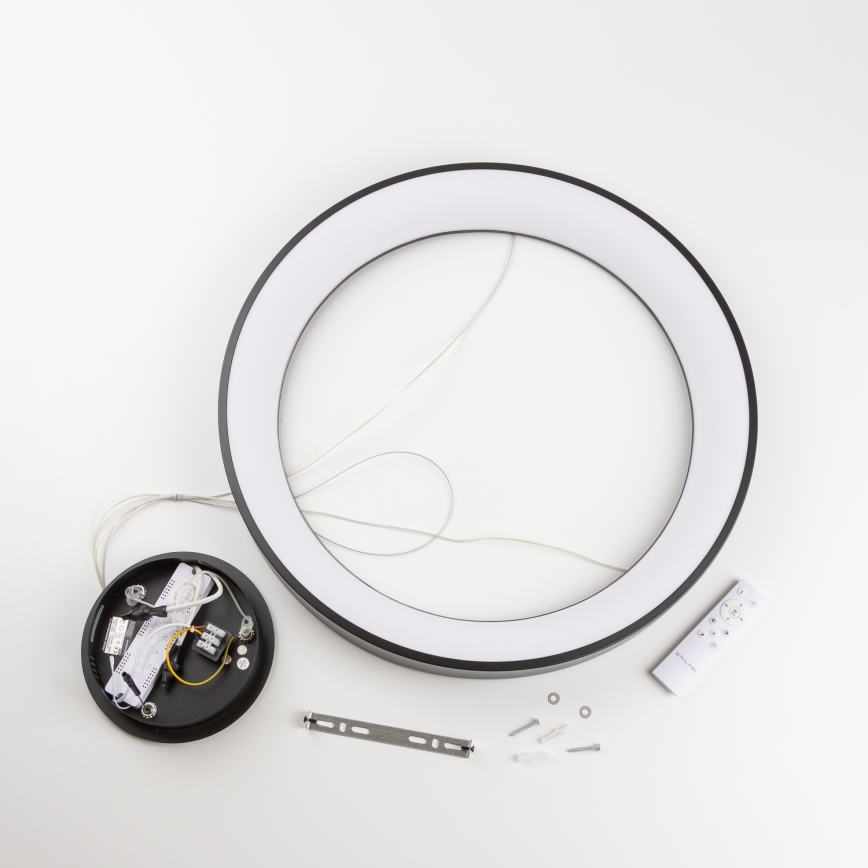 Brilagi - Regulējama LED lustra uz troses FALCON II LED/99W/230V 3000-6500K Ø 60 cm melna + tālvadības pults