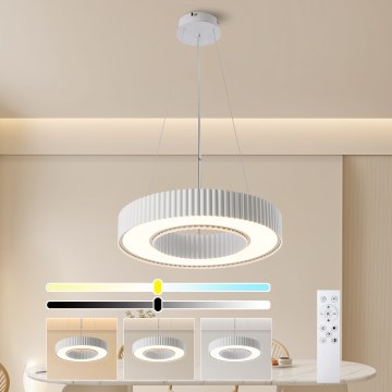 Brilagi - LED regulējama pakaramā lampa uz troses LUMIX LED/48W/230V 3000-6000K balta Ø 50 cm + tālvadības pults