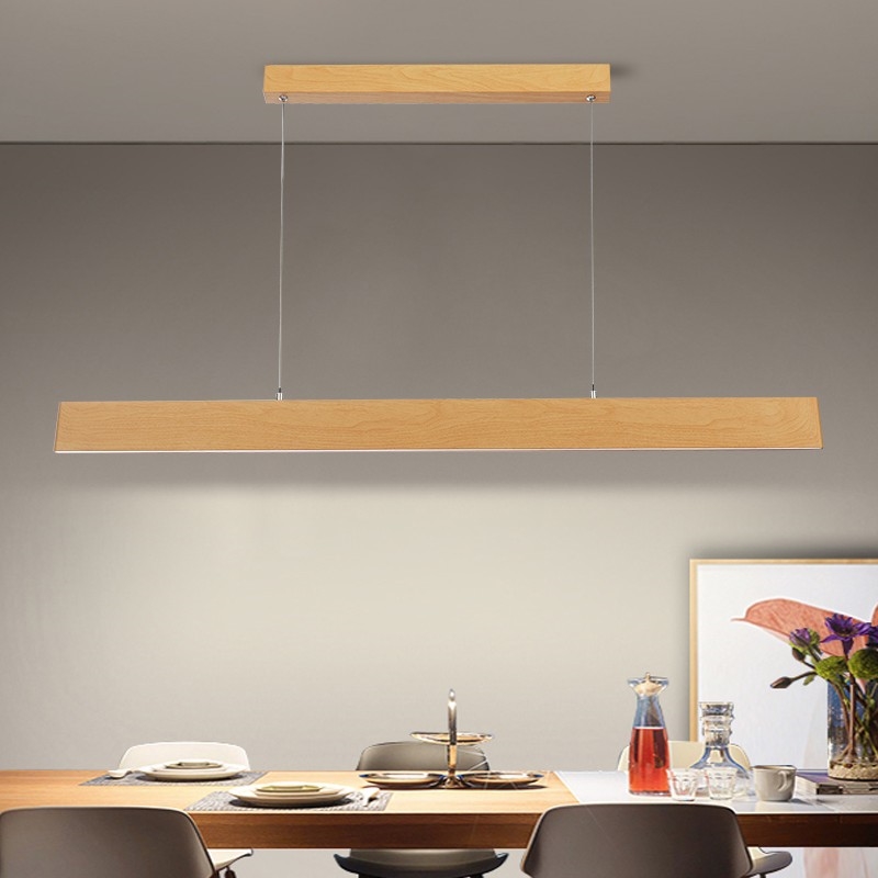 Brilagi - LED regulējamā pakaramā lustra uz troses SLIMLINE LED/40W/230V 3000-6000K ozola dekors + tālvadības pults