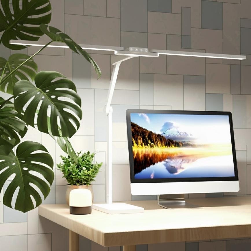 Brilagi - LED skārienvadāma regulējama galda lampa VARIO LED/24W/230V 3000-6500K CRI 92 balta