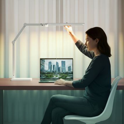 Brilagi - LED skārienvadāma regulējama galda lampa VARIO LED/24W/230V 3000-6500K CRI 92 balta