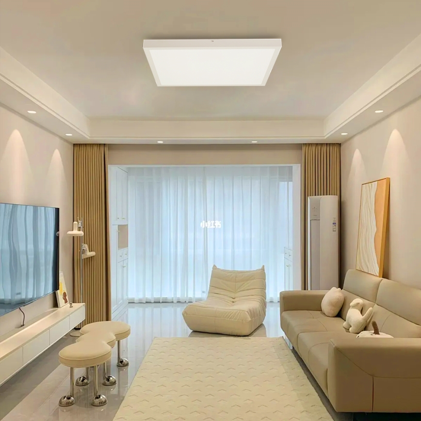 Brilagi - LED aptumšojams vannas istabas griestu gaismeklis FRAME SMART LED/50W/230V 60x60 cm 3000-6000K IP44 balta + tālvadība