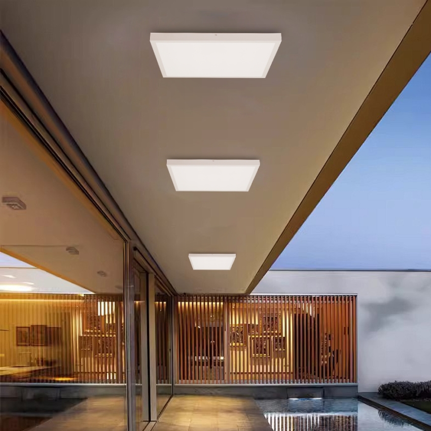 Brilagi - LED aptumšojams vannas istabas griestu gaismeklis FRAME SMART LED/50W/230V 60x60 cm 3000-6000K IP44 balta + tālvadība