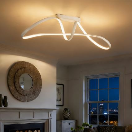 Brilagi - LED regulējama virsmas griestu lampa TWISTER LED/60W/230V 3000-6000K balta + tālvadība