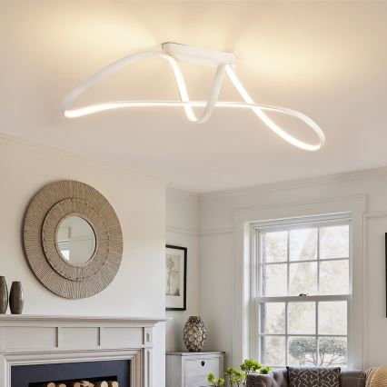 Brilagi - LED regulējama virsmas griestu lampa TWISTER LED/60W/230V 3000-6000K balta + tālvadība