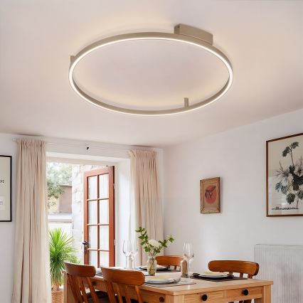 BRILAGI - Regulējams LED griestu gaismeklis PORTOFINO LED/60W/230V 3000-6000K diametrs 80 cm bēšs + ar tālvadības pulti