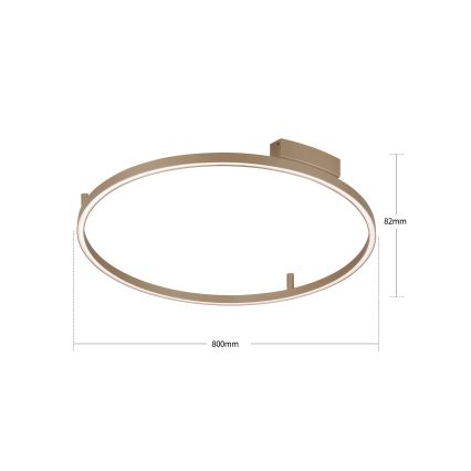 BRILAGI - Regulējams LED griestu gaismeklis PORTOFINO LED/60W/230V 3000-6000K diametrs 80 cm bēšs + ar tālvadības pulti