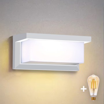 Brilagi - LED regulējams āra sienas gaismeklis BRICKY 1xE27/6W/230V 2700-6500K IP54 balts
