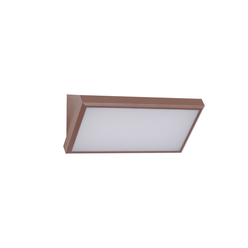 Brilagi - LED ar regulējamu spilgtumu āra sienas gaismeklis TRIANGLE 1xE27/6W/230V 2700-6500K IP65 brūns